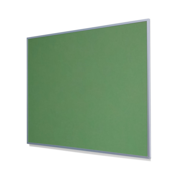2213 Baby Lettuce Colored Cork Forbo Bulletin Board with Narrow Light Aluminum Frame